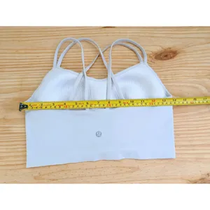 Lululemon Align Bra Gray Size S Nulu Fabric Cross Back Yoga Sports Bra thumbnail 8