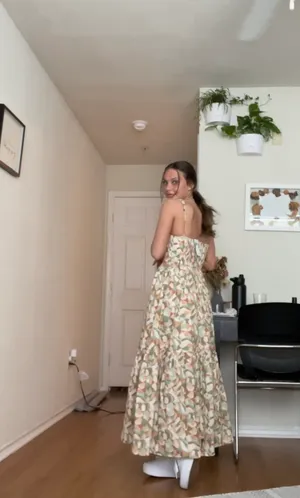 Abercrombie Knotted Strap Maxi Dress thumbnail 2
