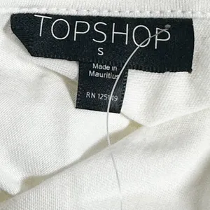 Topshop White Ruffle Trim Open Back Romper Size Small NWT  thumbnail 11