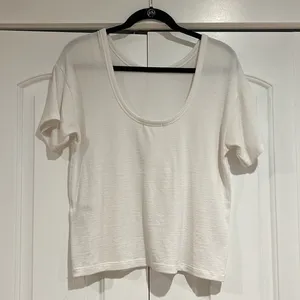 Rag & Bone‎ White Knit Open Back Tee Shirt. Size XS thumbnail 2