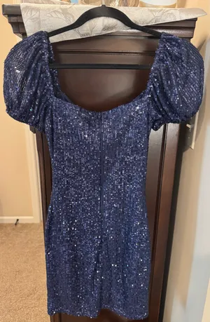 Navy Blue Mini Dress Windsor Sparkly thumbnail 4