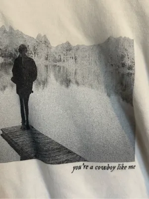 Official 2020 Taylor Swift “Cowboy Like Me” evermore Crewneck Sweatshirt thumbnail 3