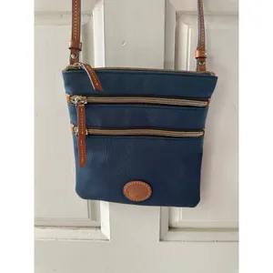 Dooney & Bourke J6774387 Nylon Leather Trim North South Triple Zip Crossbody Bag thumbnail 2