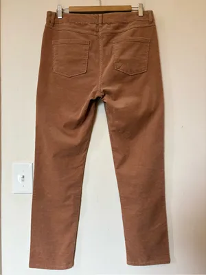 Marks & Spencer Collection Corduroy Straight Leg Pants Golden Tan US 8 thumbnail 9