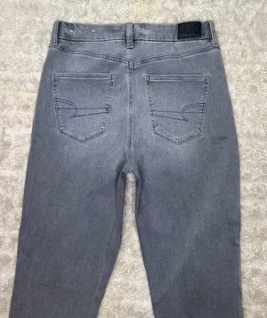 American Eagle grey Curvy Hi-Rise Next Level Stretch denim jeggings Size 8 X-Long thumbnail 7