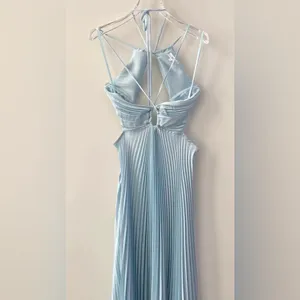 ALC Frank Moira Satin Pleated Maxi Dress 2 thumbnail 8