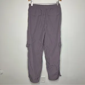 Wilo the label lavender cargo‎ parachute pants size medium Purple thumbnail 5