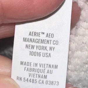 Aerie Sherpa Pullover Women's M Ivory Cream Snap Neck Cozy Fleece thumbnail 6