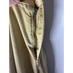 Free People Women's Pleated Khaki Wide Leg Pants‎ Size 0 thumbnail 5