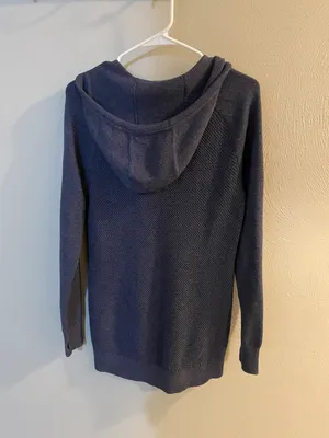 LL Bean Navy Blue Quarter Zip Jacket thumbnail 2