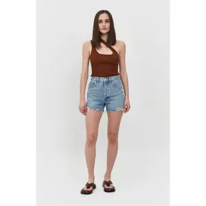 AGOLDE Dee Vintage High Rise Shorts Medium Wash Distressed Size 27 100% Cotton thumbnail 11