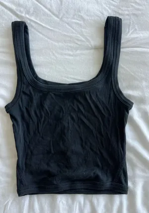 Lululemon Black Ribbed Square Tank - Women's thumbnail 1