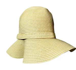Shade & Shore Straw Cream Beach Sun Hat thumbnail 1