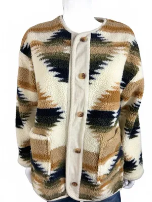 Threadgrit Women's Sherpa Jacket Size S Blue thumbnail 1