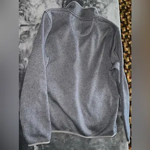LL Bean Gray Mockneck Sweatshirt Size Large thumbnail 2