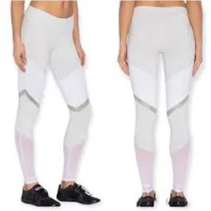 Alo Yoga Alosoft High-Waist Sheila‎ Leggings Colorblock Grey/Green/White XS thumbnail 2