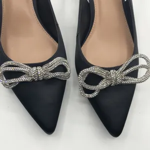 BCBGENERATION Women's Kitten Heel Pointed Toe Slingback Bow Heels Sz 7 thumbnail 3