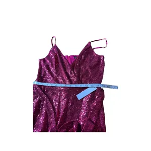 Venus Womens Sequin Romper V-Neck Spaghetti Strap Size L Sparkly Glam Party NEW thumbnail 11