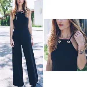 Express black business casual wide leg Jumpsuit thumbnail 2