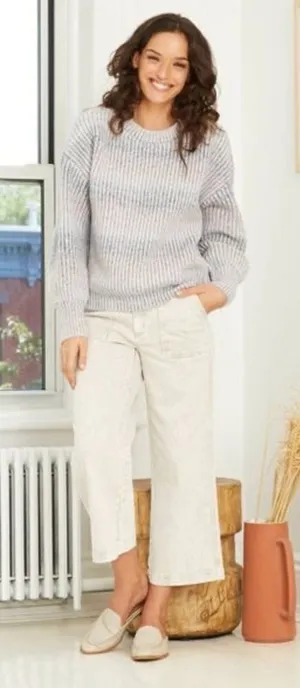 Universal Threads ✨ Women's Crewneck Spacedye Pullover Sweater ✨ thumbnail 1