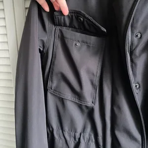 S13 Long Coat Black with Faux Fur Hood Small Parka Winter Snow thumbnail 4