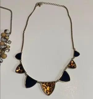 Cheetah & beaded statement necklace bundle!! thumbnail 3