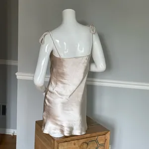 Princess Polly Slip Dress Tie Straps Cream Shampagne US2 thumbnail 3