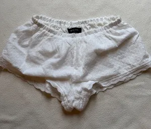 White Fox Boutique White Eyelet Shorts thumbnail 1