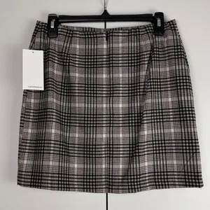 Eyeshadow Pink Brown Plaid Mini Skirt Womens‎ 10 NWT Dark Academia Preppy thumbnail 2
