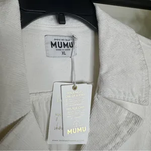 NWT Show Me Your Mumu Belted Outlaw Dress Cream Corduroy size XL Plus Size thumbnail 14