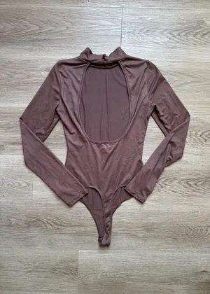 Women’s Long Sleeve Mock Neck Bodysuit thumbnail 2
