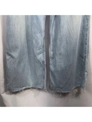 Lucky Brand Women’s Wide Leg Drawstring Chambray Jeans Medium Light Wash thumbnail 4