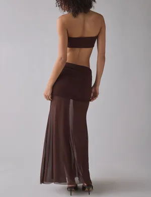 Urban Outfitters Brown Sheer Illusion 2-Piece Set thumbnail 3