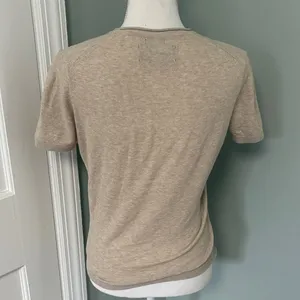 Abercrombie‎ & Fitch Beige Short Sleeve Knit Top Featherweight XS thumbnail 3