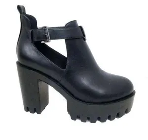 Black Lug Sole Bootie Size 5.5 thumbnail 5