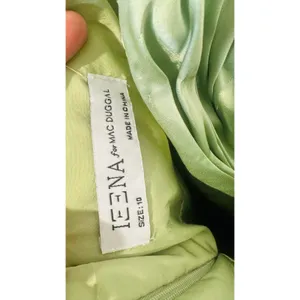 IEENA for MAC DUGGAL Green Pleated Tiered Ruffle Sweetheart Gown Dress size 10 thumbnail 15