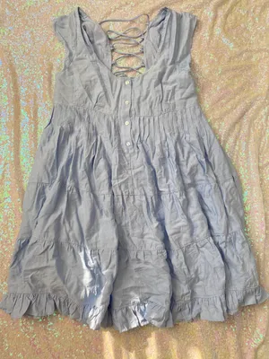 Peach Love Blue Dress thumbnail 1