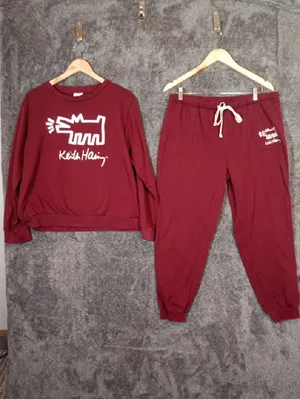 Keith Haring Barking Dog Womens Set 90s Artist Loungewear Arrends Size Large thumbnail 4