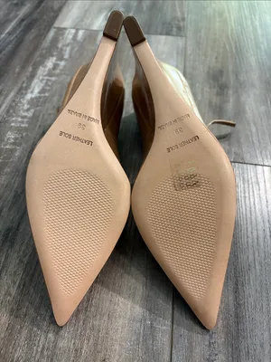 NEW MAEVE The Sibley Mary Jane Patent Leather Wedge Heels In Beige Size 39 thumbnail 7