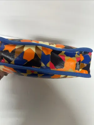 Fossil Multicolor Starburst Pattern Crossbody Bag with Tan Strap thumbnail 4