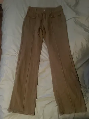 SheIn Women Size Small Tall Olive Green Jeans thumbnail 1
