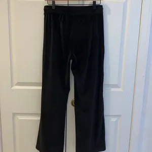 Vintage Y2K NBA Chicago Bulls Basketball Black Velour Lounge Pants Size Medium thumbnail 7