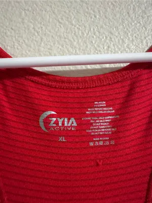 ZYIA Red Racerback Tank Top thumbnail 2