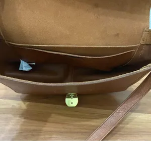 Madewell L4913 Brown Leather The Abroad Shoulder Bag thumbnail 7