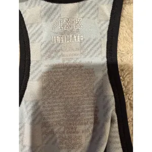 PINK Victoria’s Secret Ultimate Unlined Women’s Blue Black Plaid Sport Bra Large thumbnail 5