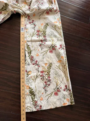 Free People Menorca taupe multi floral print wide-leg cropped pants 25 thumbnail 7