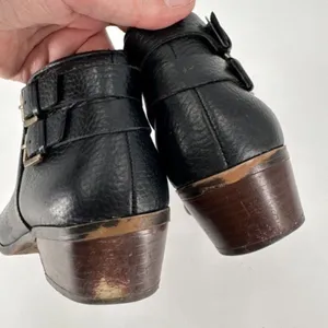 Sam Edelman Leather Buckle Ankle Booties Black Boots Size 8 Style Petal‎ thumbnail 8