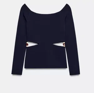 Zara beaded cut out top. Fits S. thumbnail 1