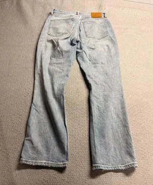 Denim Forum The Arlo High Rise Straight Jeans Distressed Size 28L EUC thumbnail 4
