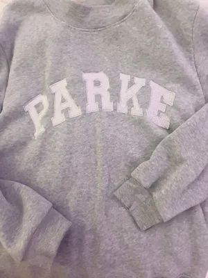 PARKE heather grey/white mock neck  thumbnail 2